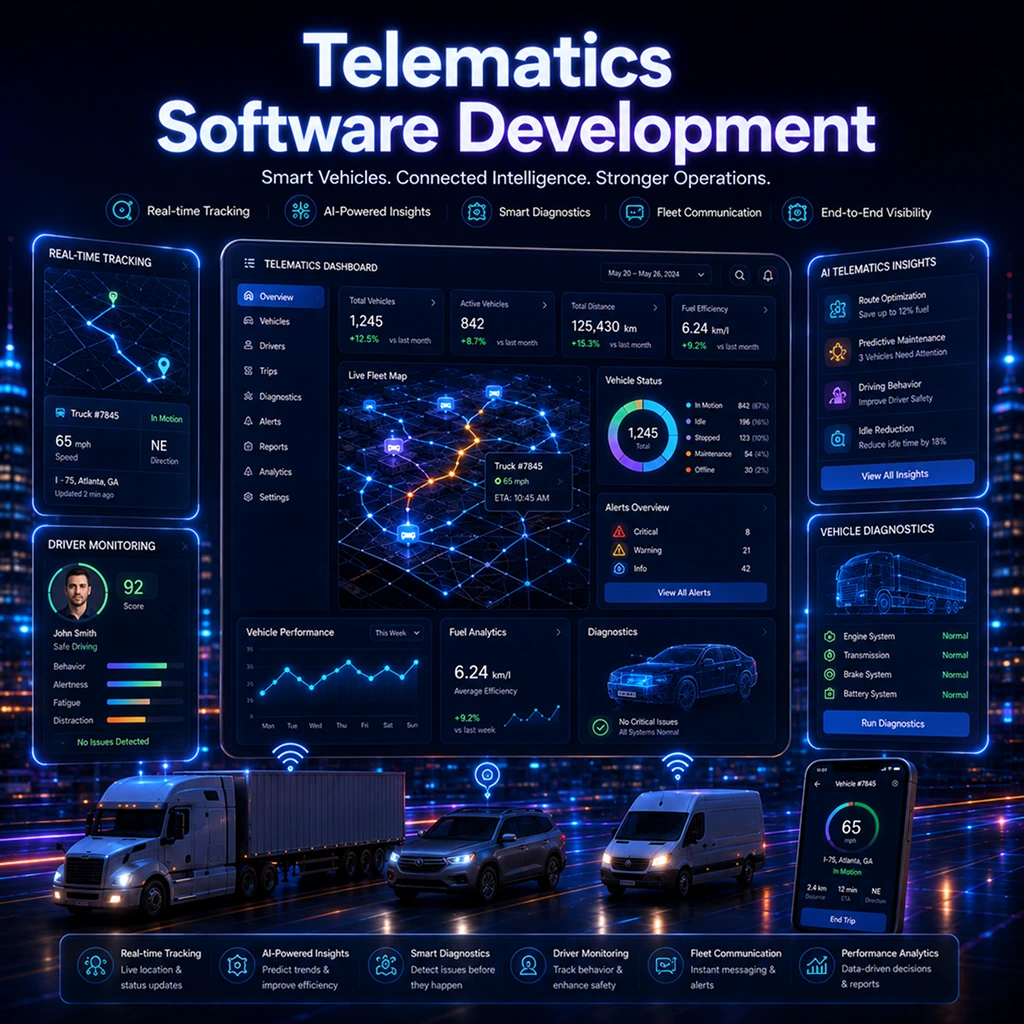 Telematics software development solutions